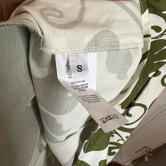 NWOT La Double J Mini Sexy Dress Marea Olive in Heavy Stretch Cotton Size Small - Picture 8 of 9